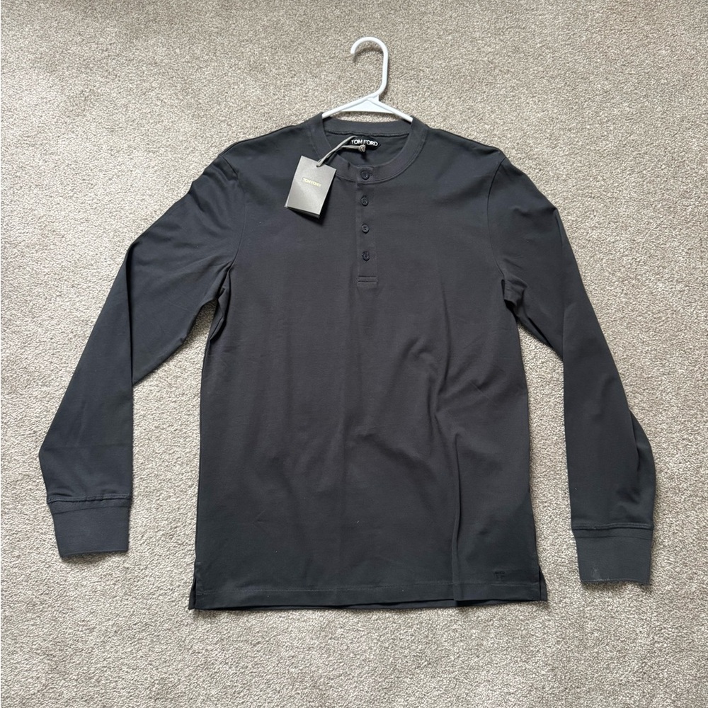 Tom Ford Charcoal Long Sleeve Shirt